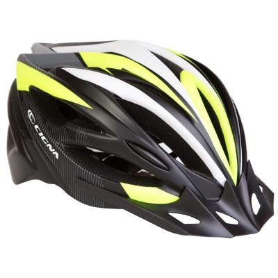 

Шлем Velotrade с козырьком СIGNA WT-068 черно-бело-салатовый L (58-61см) (HEAD-016)
