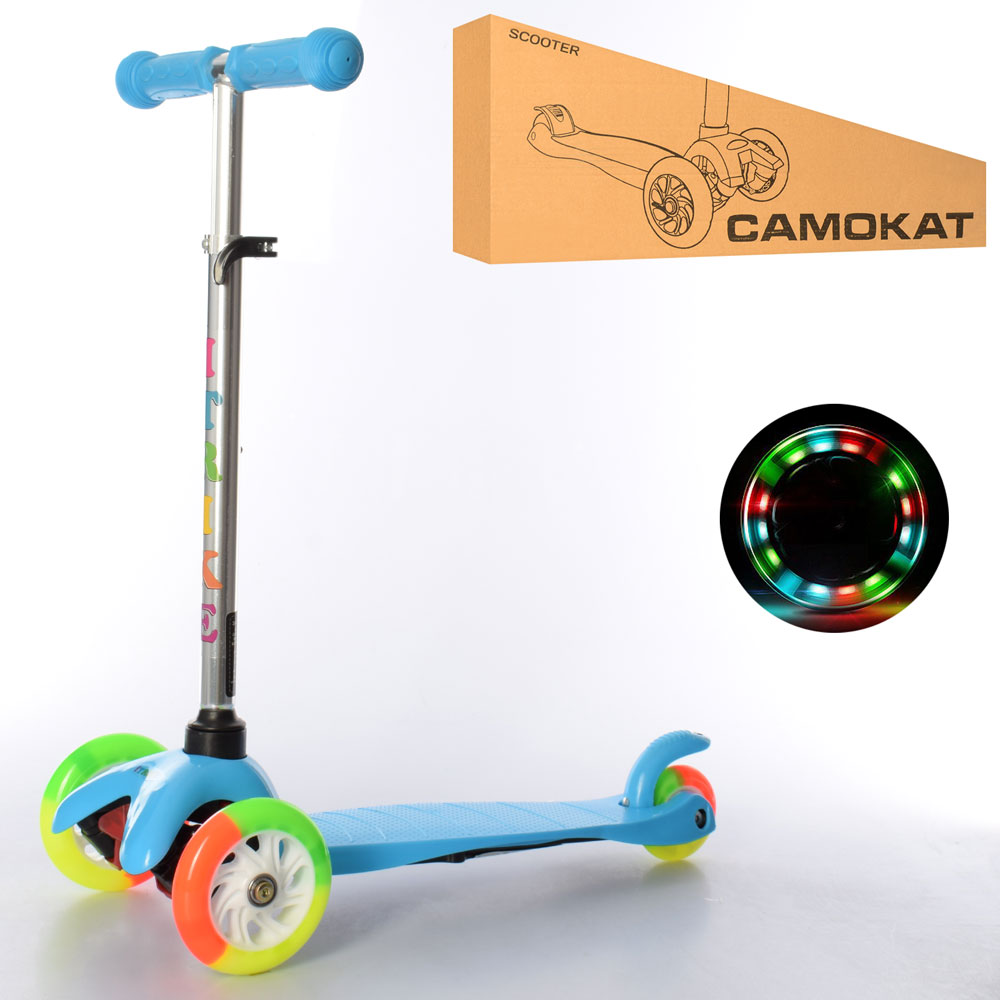 

Самокат iTrike MINI BB 3-013-4-A-BL голубой