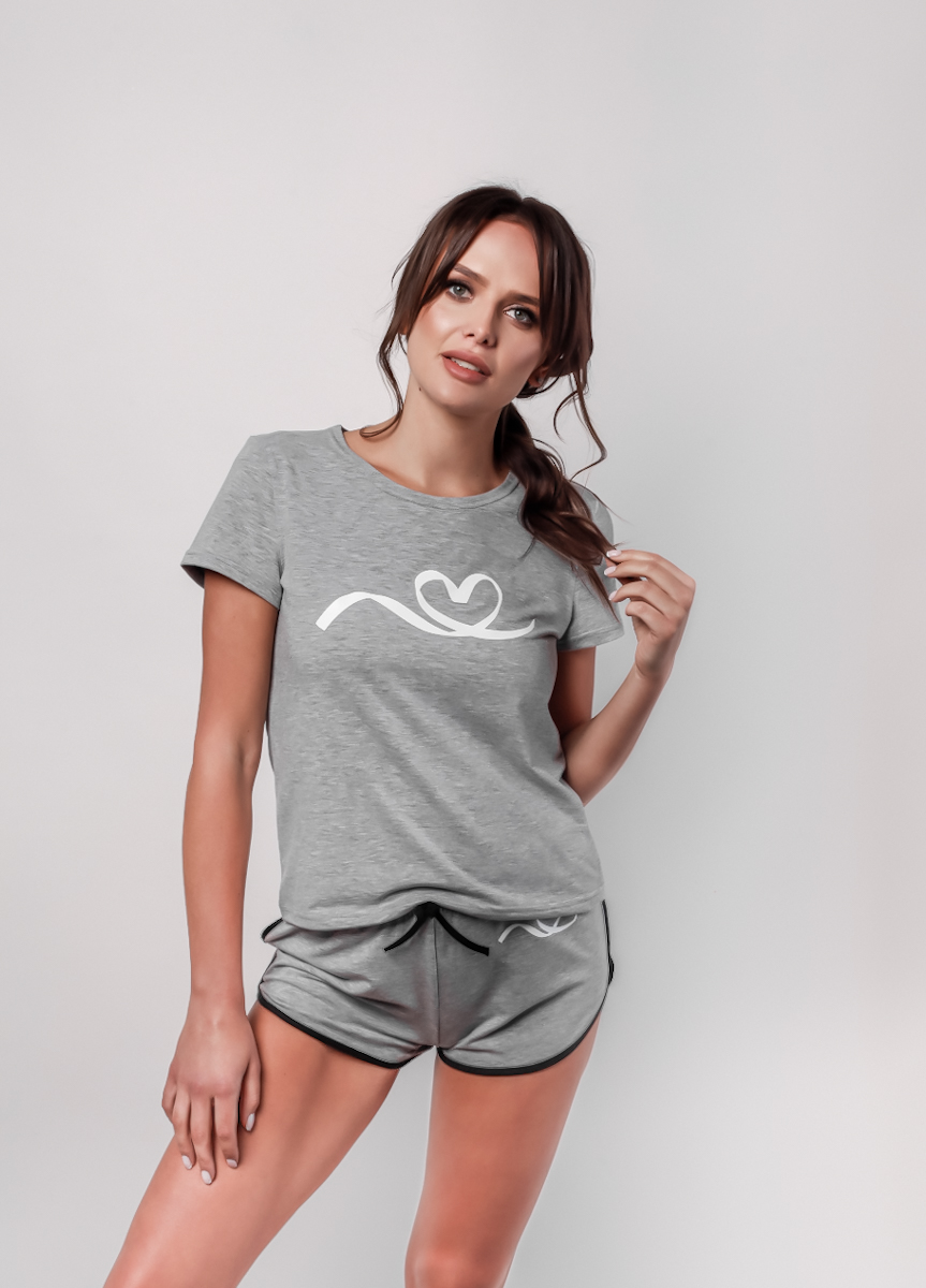 

Женская пижама серая 'AMORE  09555003, Женская пижама серая L'AMORE L 09555003