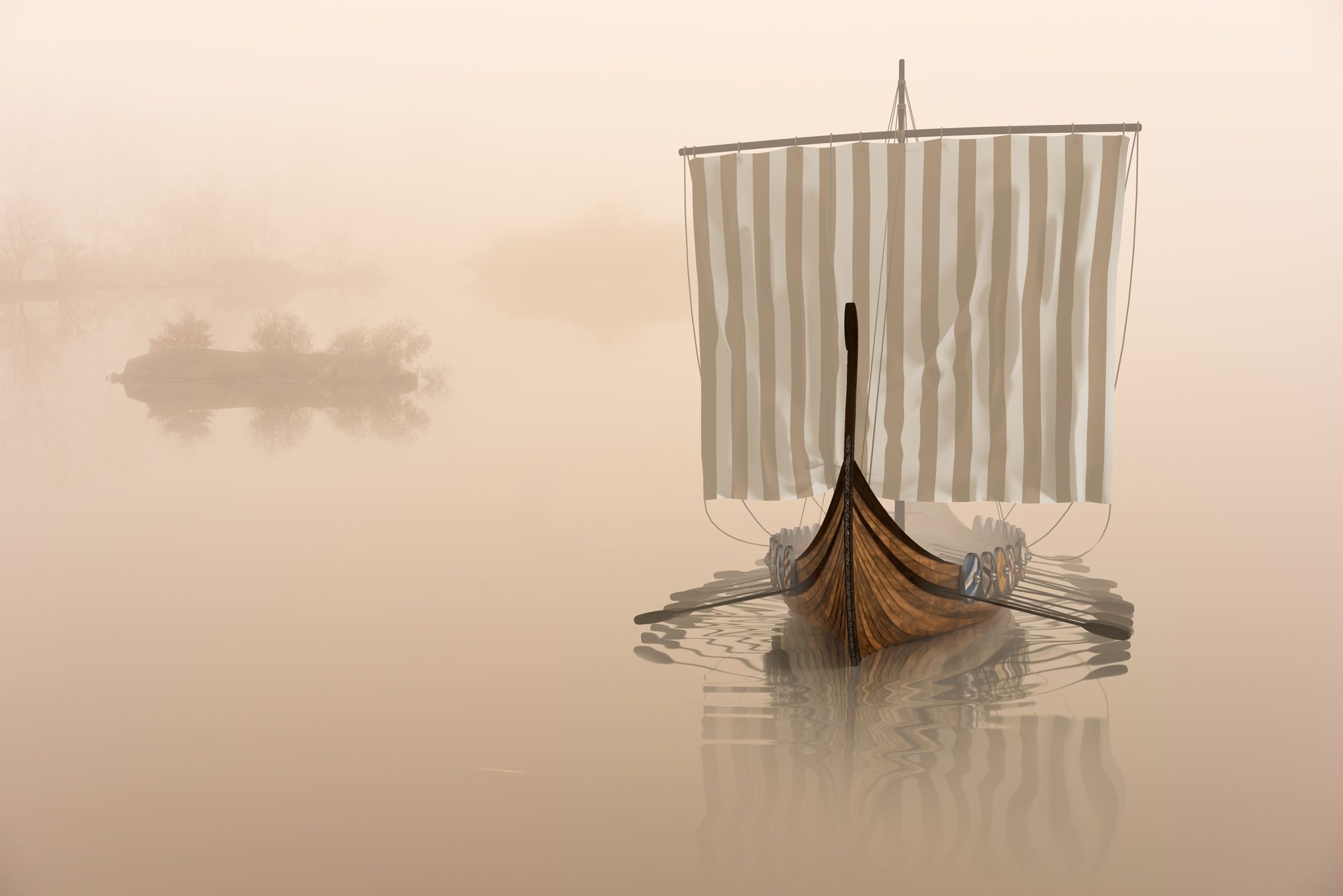

Фотообои Море 'Корабль викингов' (4616) , Иней