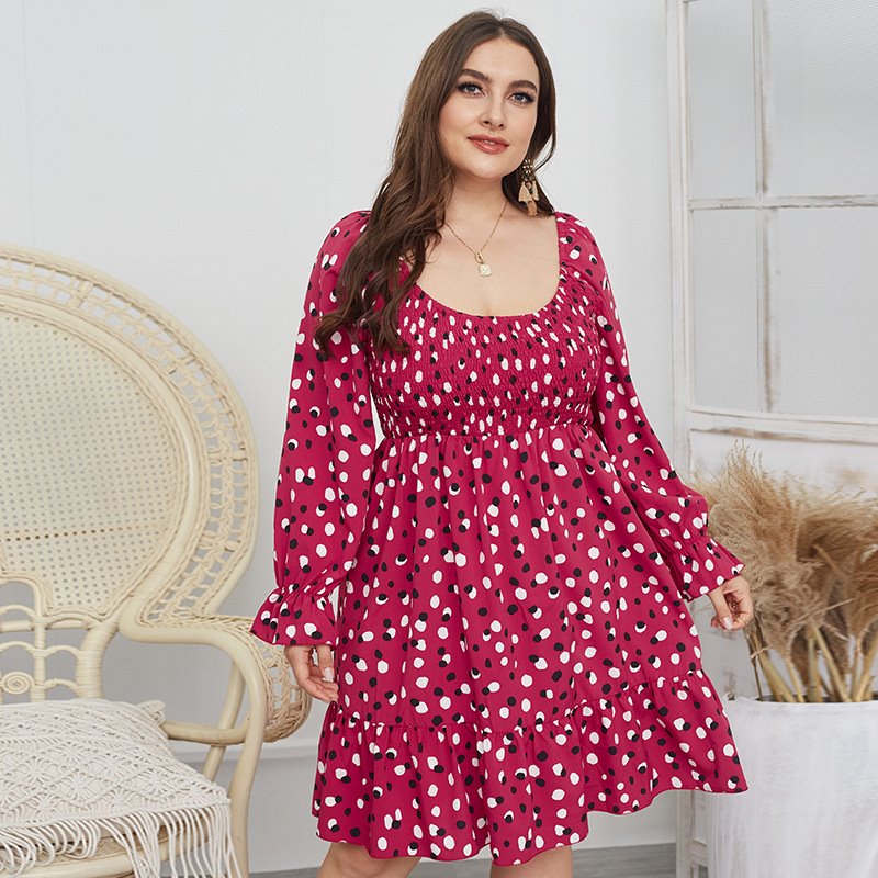 

Платье женское с пышной юбкой White spots Berni Fashion PLUS () Малиновый, Платье женское с пышной юбкой White spots Berni Fashion PLUS (XL) Малиновый