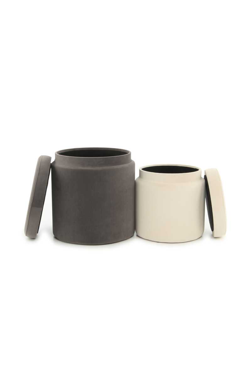 

Набор пуфов Arhome Zorro T225/2 Grey/Ivory GH1NL
