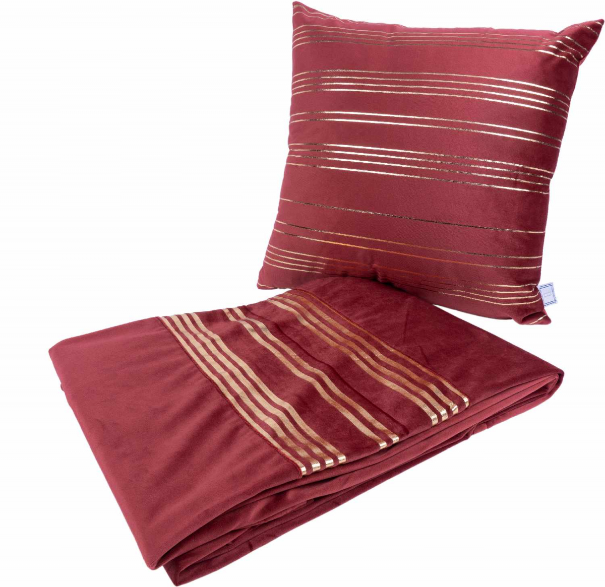 

Набор подушка и плед Arhome Prisma 525 Red/Gold E6852-RED