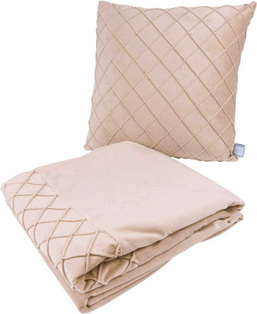 

Набор подушка и плед Arhome Paulina 325 Champagne EFMXY-CHP