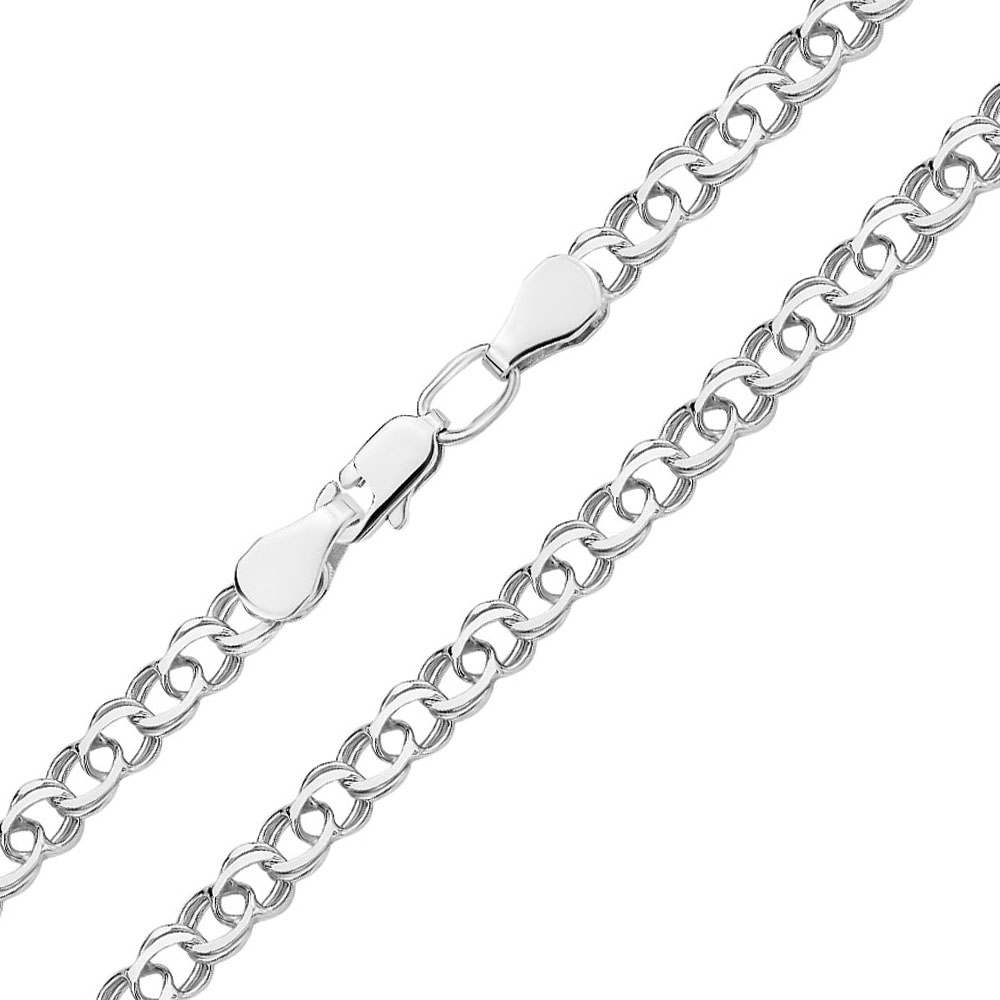 

Серебряный браслет в плетении арабский бисмарк 000140443 19 размера