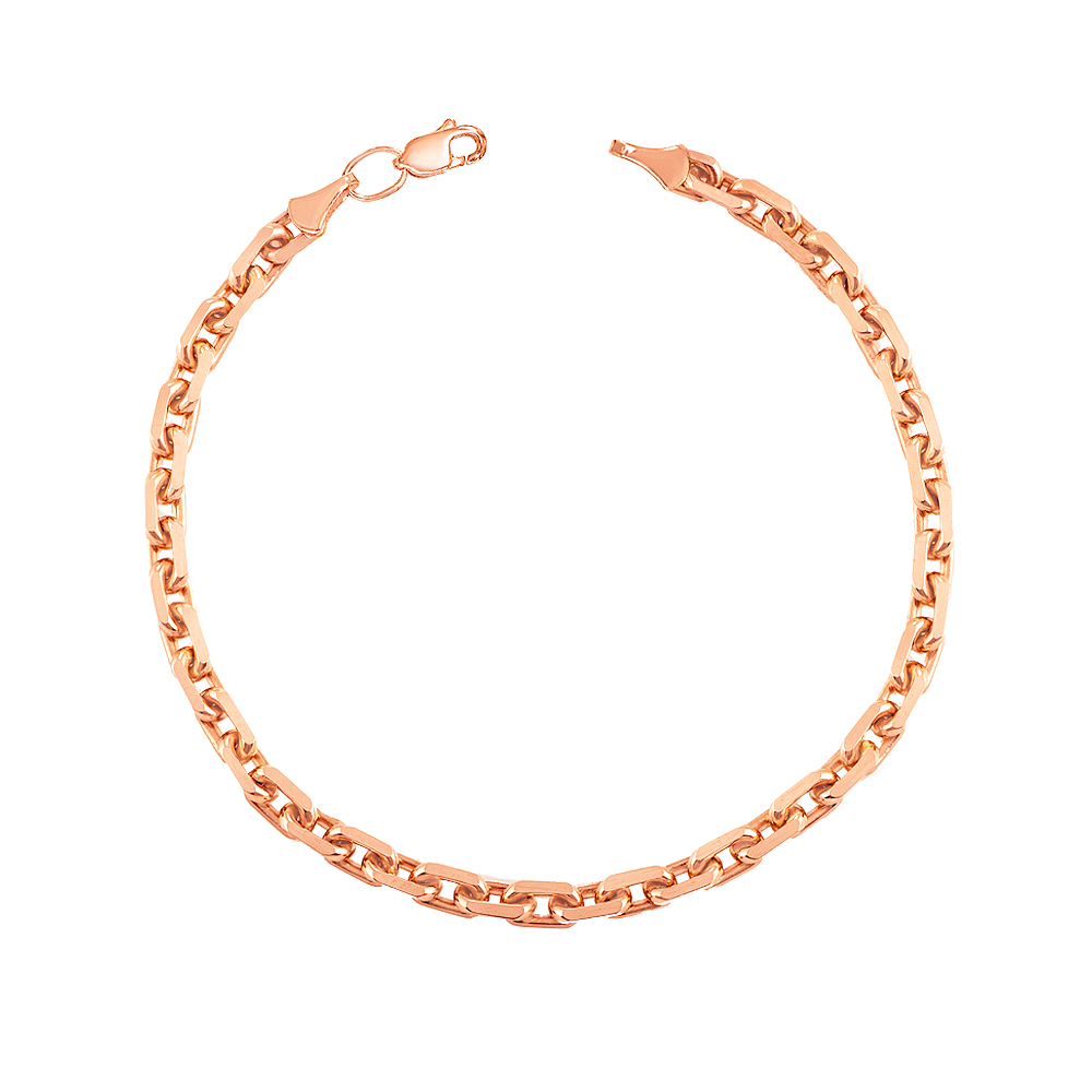 

Браслет из красного золота в якорном плетении 000132822 21 размера