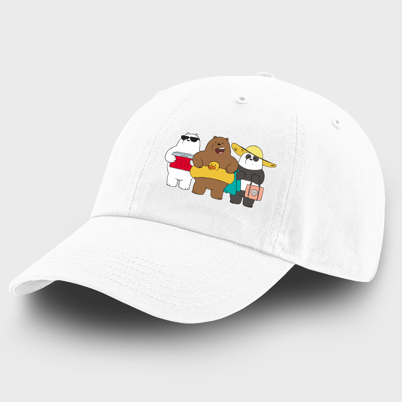 

Детская кепка Вся правда о медведях (We Bare Bears) (9273-2893-9) 100% Хлопок 53-56 см Белый