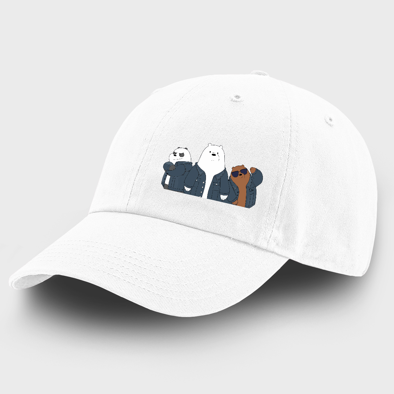

Детская кепка Вся правда о медведях (We Bare Bears) (9273-2895-9) 100% Хлопок 53-56 см Белый