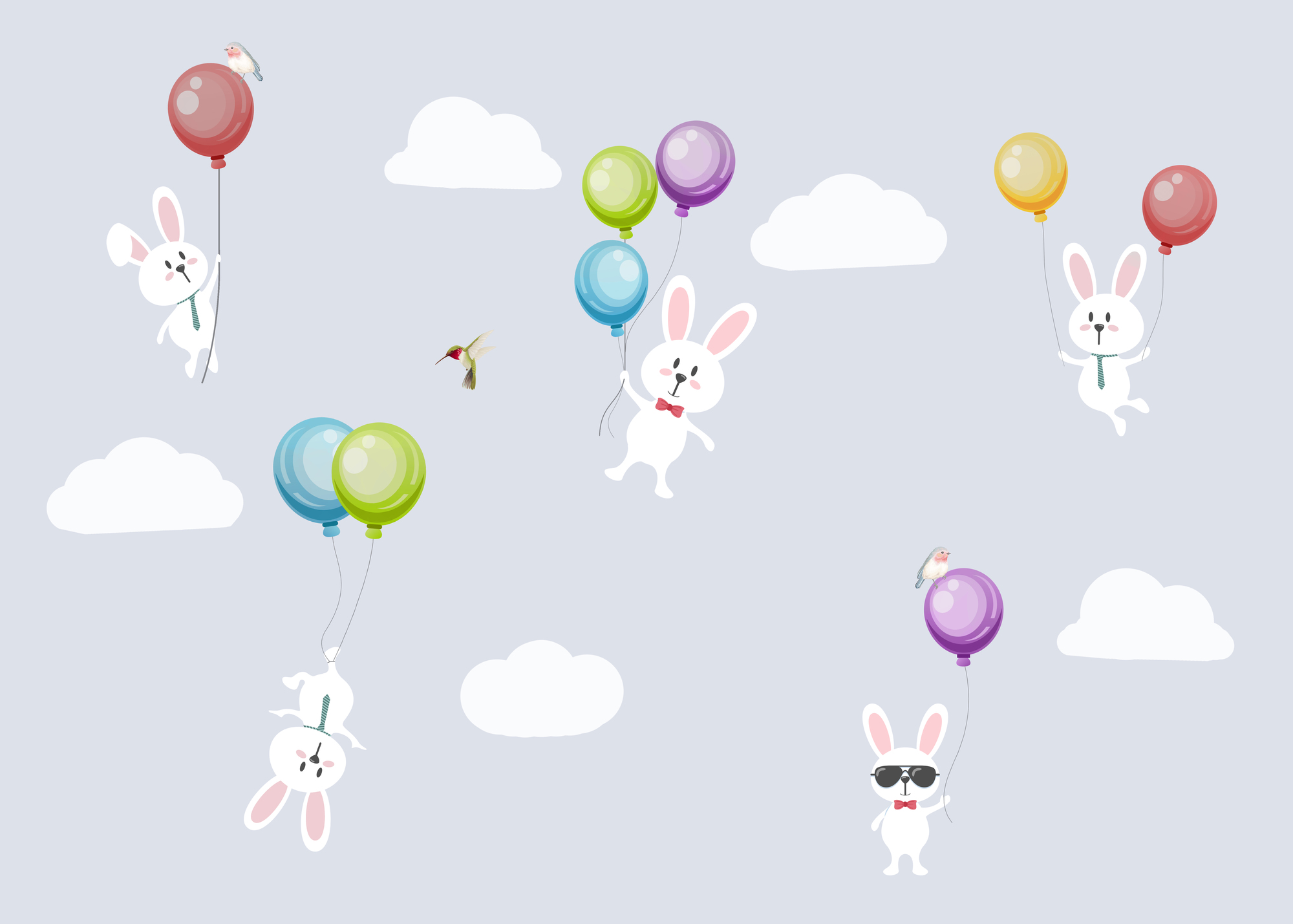 

Фотообои Детские 'Кролики' (4036) , Живопись