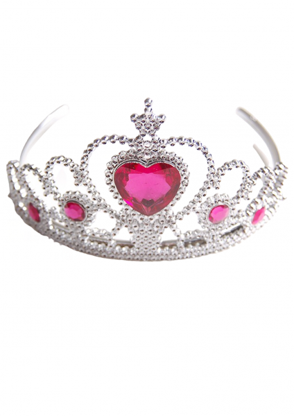 

Диадема для девочки4 1068-silver-pink малиновый цвет
