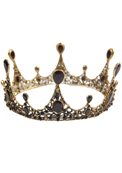 

Шикарная металлическая корона для девочки 1154-gold желтый цвет