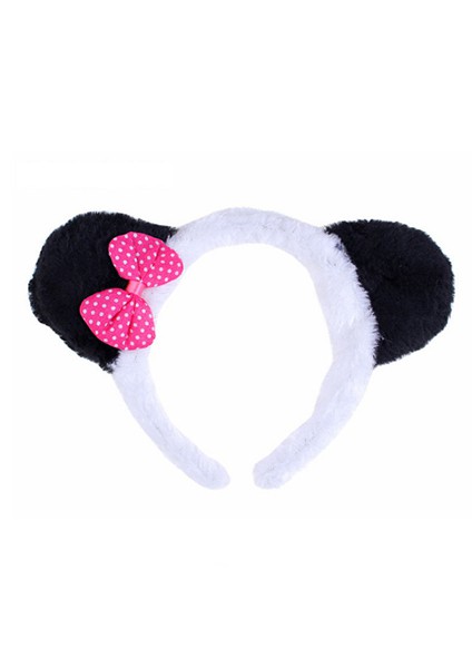 

Карнавальный ободок панды 7110-white-black белый цвет