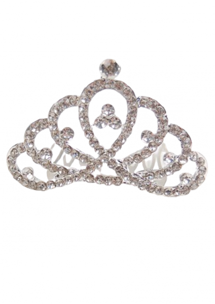 

Компактная диадема 1180-silver белый цвет