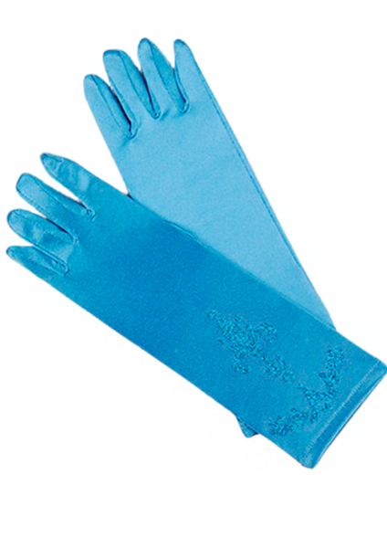 

Атласные перчатки с узором 1069-blue голубой цвет