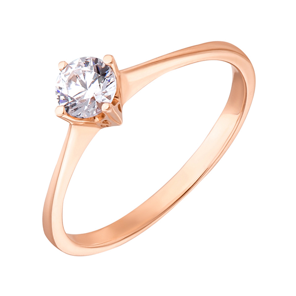 

Золотое кольцо с цирконием Swarovski 000036785 18 размера