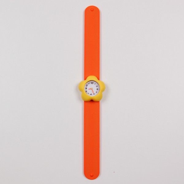 

Часы с цветком A 50033-orange-yellow оранжевый цвет