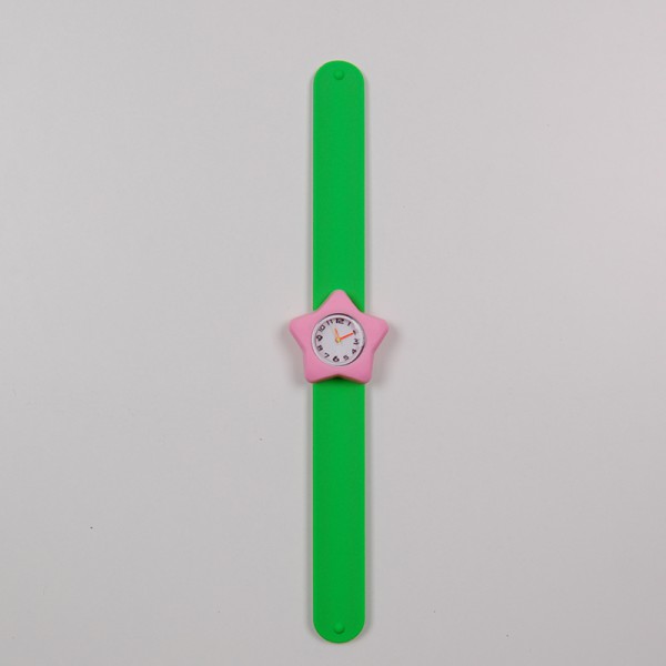 

Часы в оправе в виде звезды A 50034-green-light pink зеленый цвет