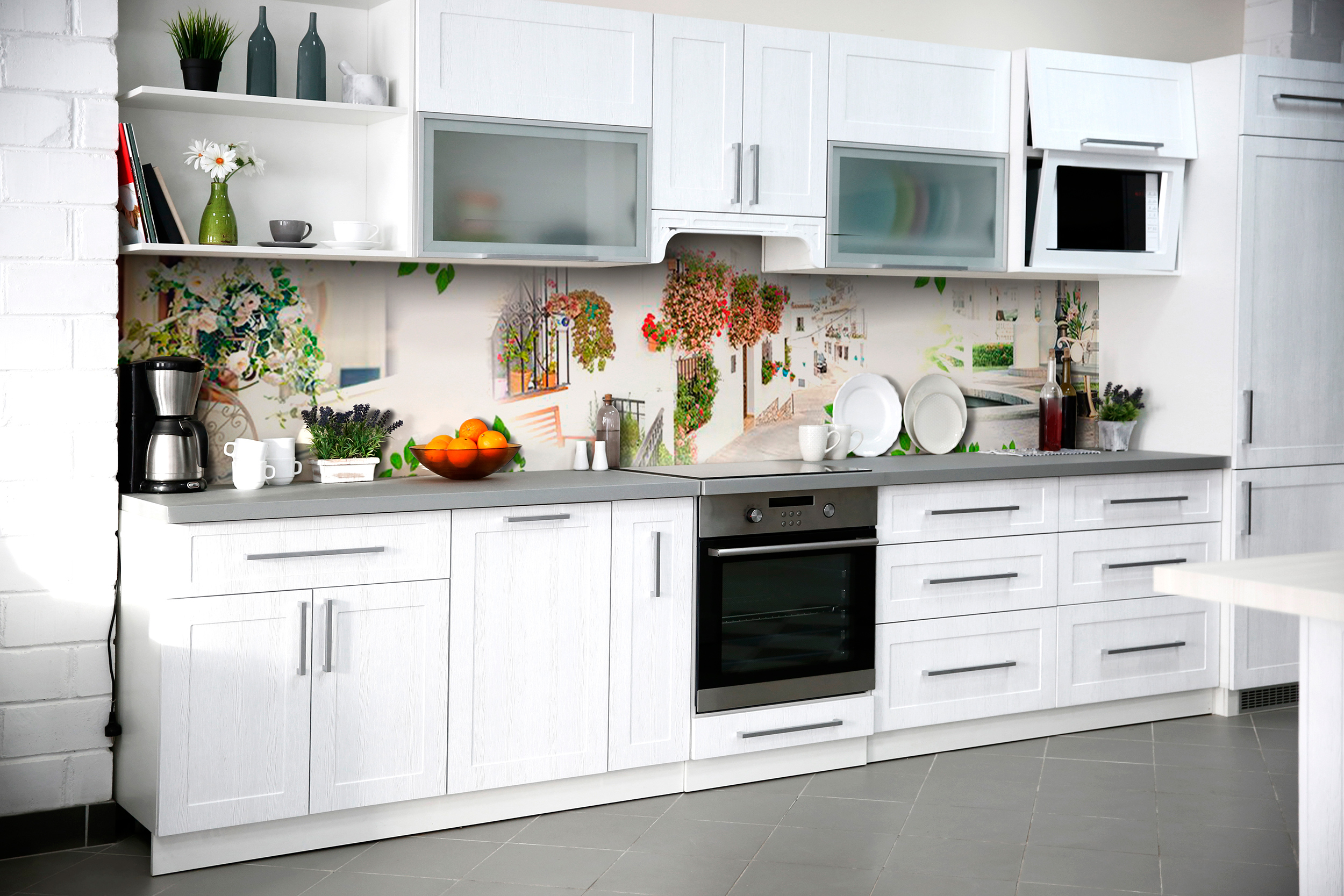 

Скинали на кухню Zatarga Путешествие по греческим улочкам 650х2500 мм (Z181068/1)