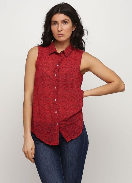 

Блуза H&M 34 Красная (1092-121)