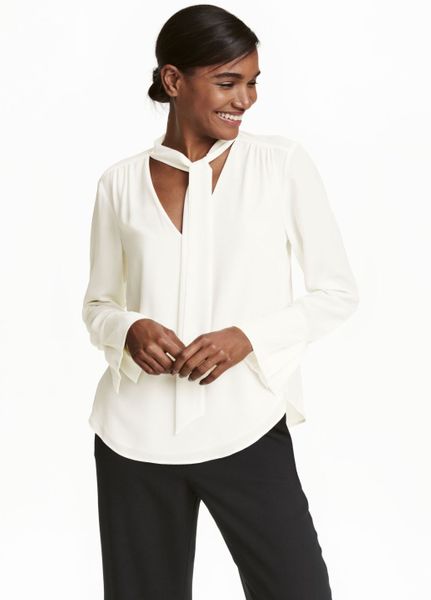 

Блуза H&M 40 Молочная (1089-351)