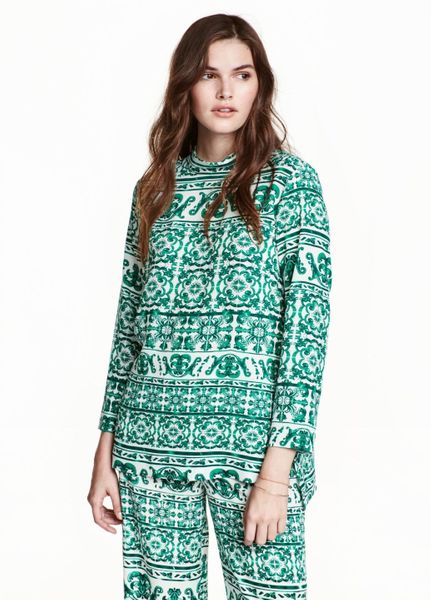 

Блуза H&M 32 Зеленая (1084-601)