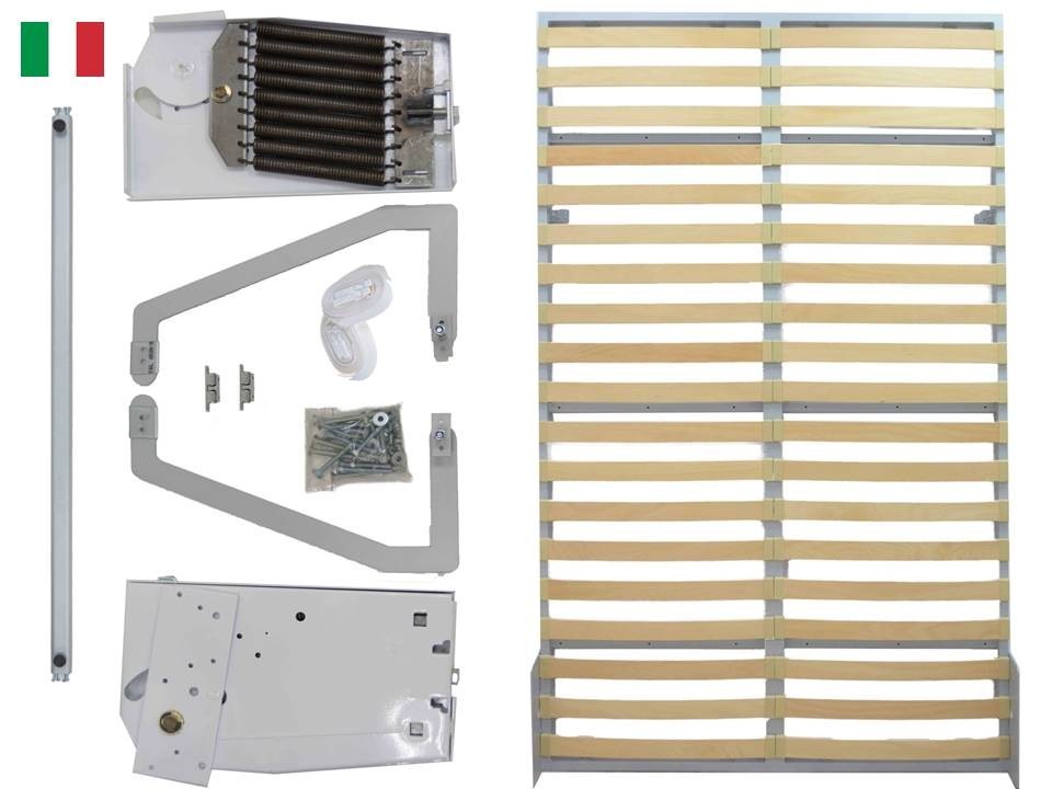 

Комплект фурнитуры для шкафа- кровати 2х1,8м, МЛА108,4, усиленный каркас, горизонтальное размещение