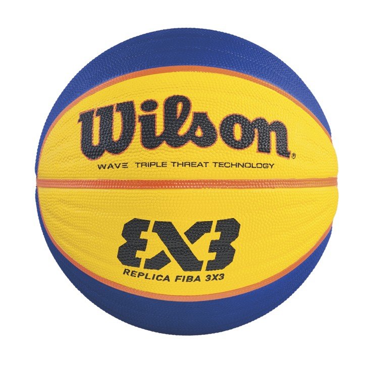 

Мяч баскетбольный Wilson FIBA 3X3 MINI RBR BSKT 2020 №3 Синий/желтый WTB1733XB2020