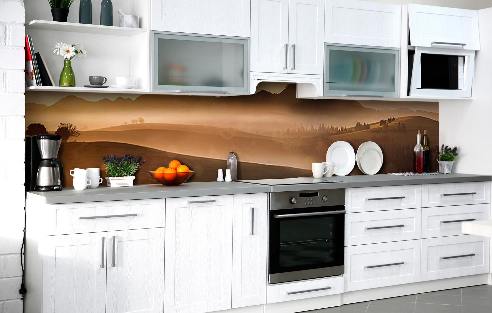 

Скинали на кухню Zatarga Туманные холмы 600х3000 мм (Z185203/2)