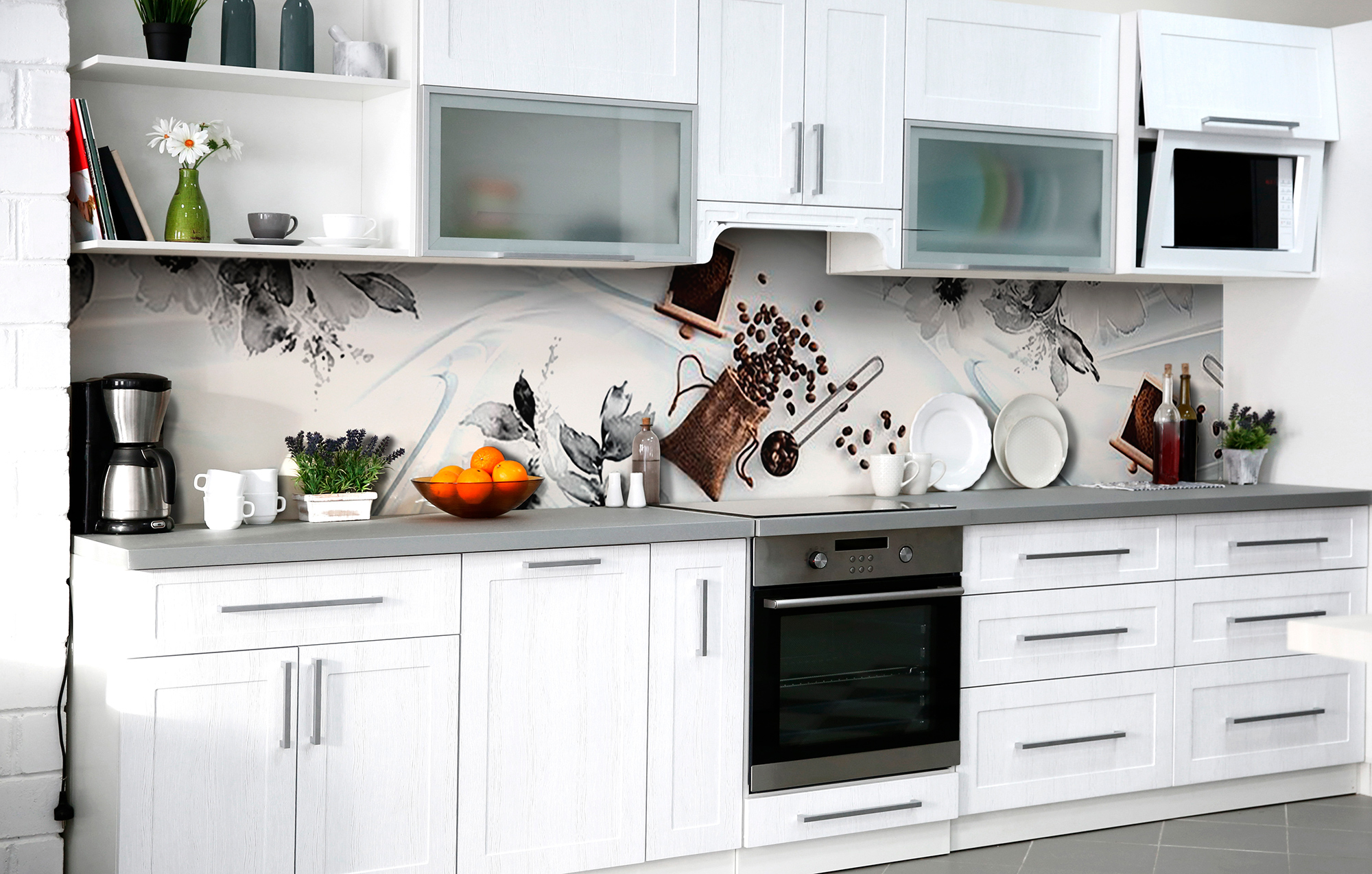 

Скинали на кухню Zatarga Кофейное сокровище 600х2500 мм