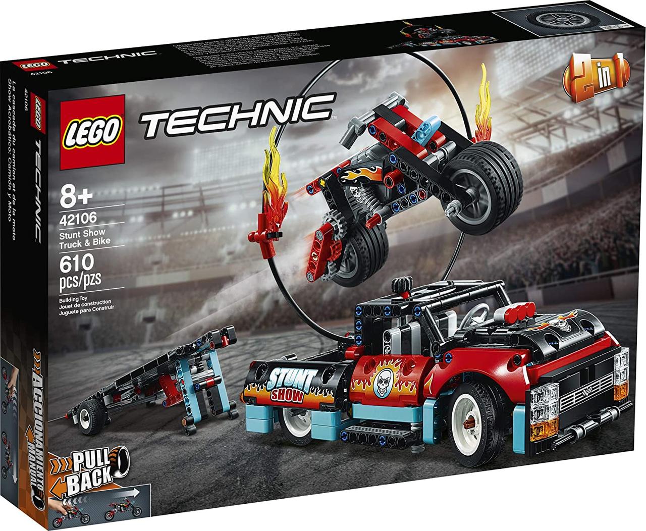 

Конструктор Lego Technic Шоу трюков на грузовиках и мотоциклах (42106)