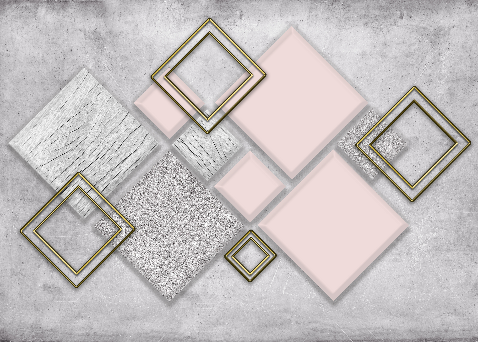 

Фотообои 3D '3D Ромбы' (3991) , Мелкий песок