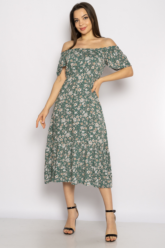 

Платье в мелкий цветочек Time of Style 632F006 L Зеленый