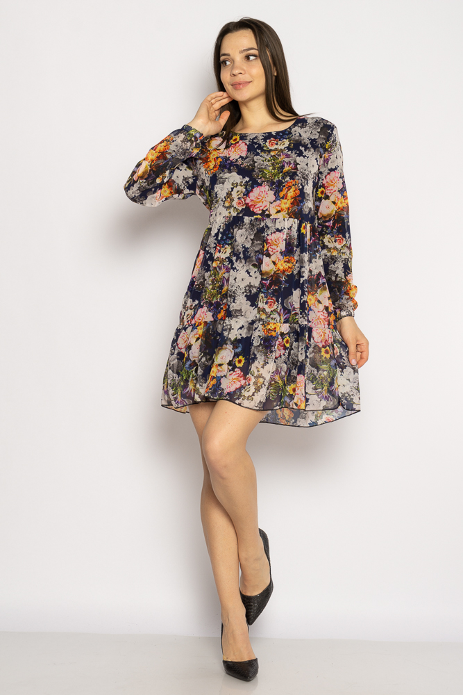 

Шифоновое платье Time of Style 640F007 M Цветной принт