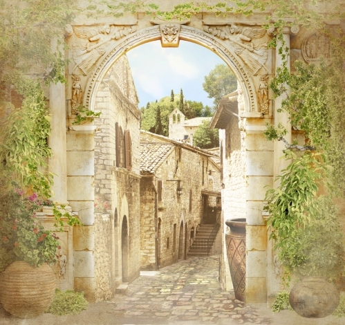 

Фотообои Фрески 'Улочка' (4889) , Гладь