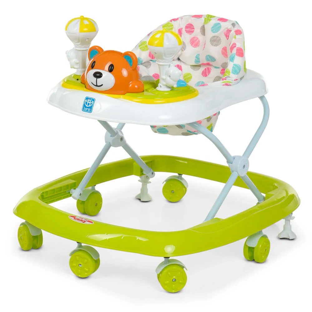 

Детские ходунки BAMBI M 3656-2 Мишутка зеленые с музыкально панелью