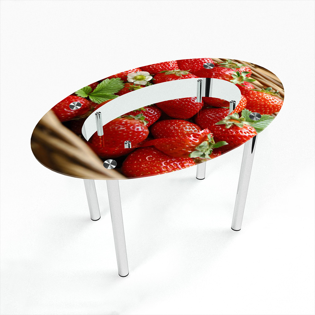 

Стіл БЦ-стіл Овальний з полицею Strawberry Еко (650 x 1100 x 750)