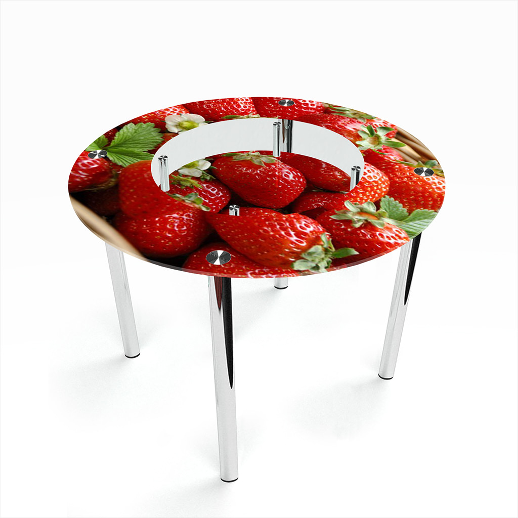 

Стіл БЦ-стіл Круглий з полицею Strawberry Еко (700 x 700 x 750)