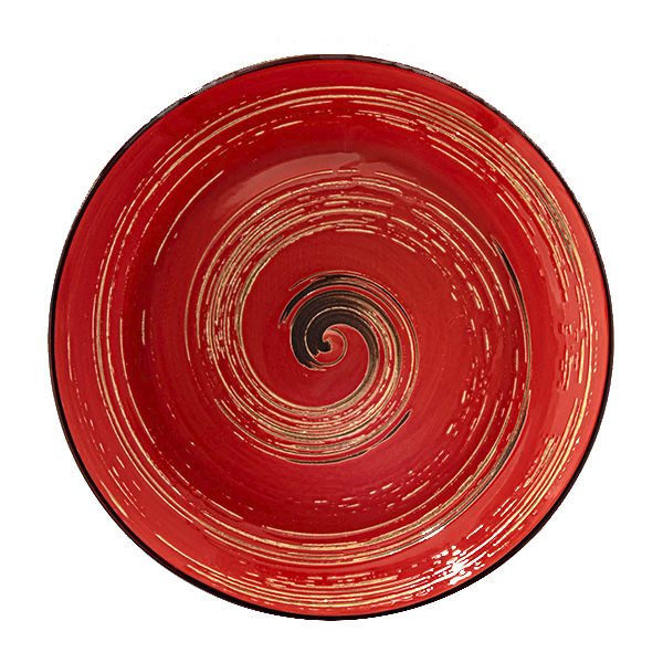 

Тарелка глубокая Wilmax Spiral Red 25,5 см WL-669227 / A