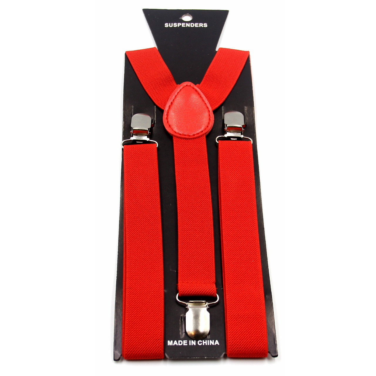 

Подтяжки унисекс узкие Красный