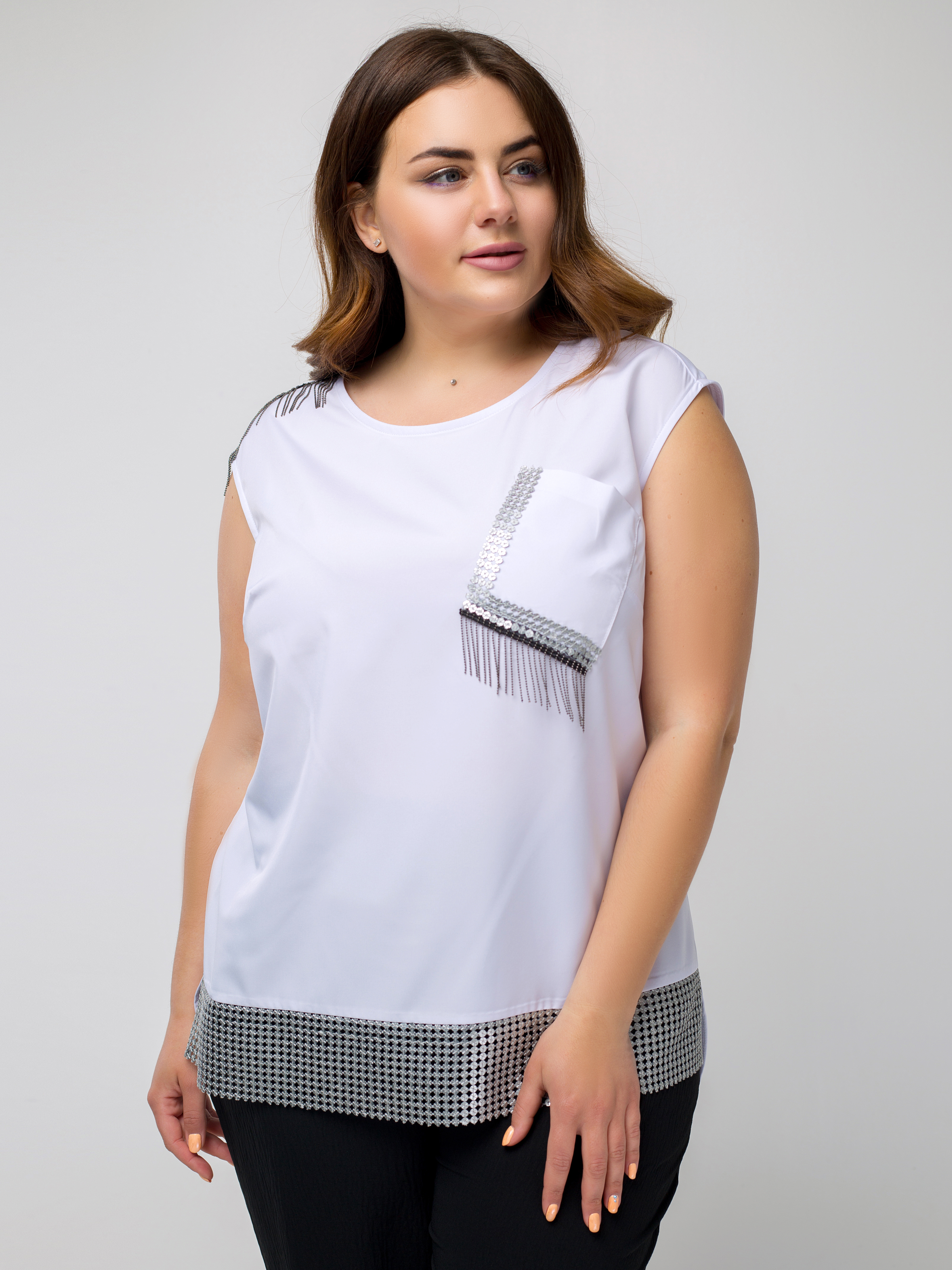 

Блузка Вейла "XL" белая 20976.1