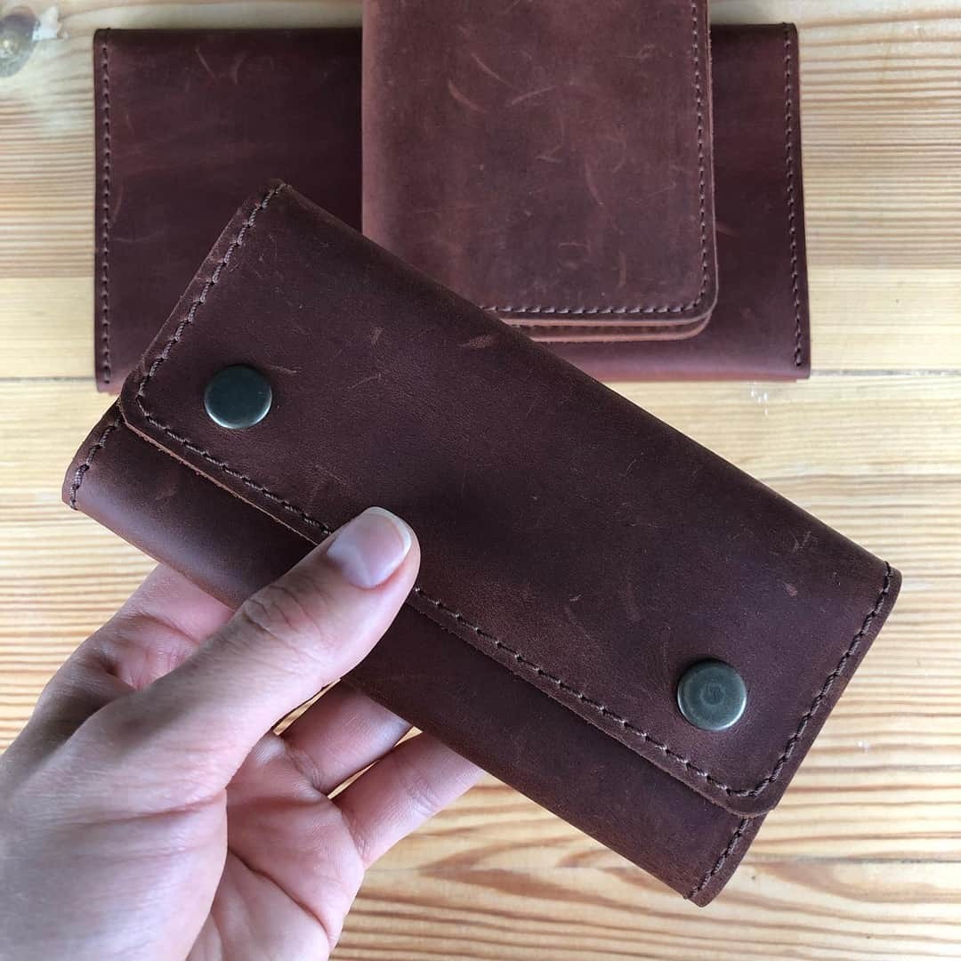 

Ключница кожаная Fresh на кнопках Hand Made коричневая 12*20