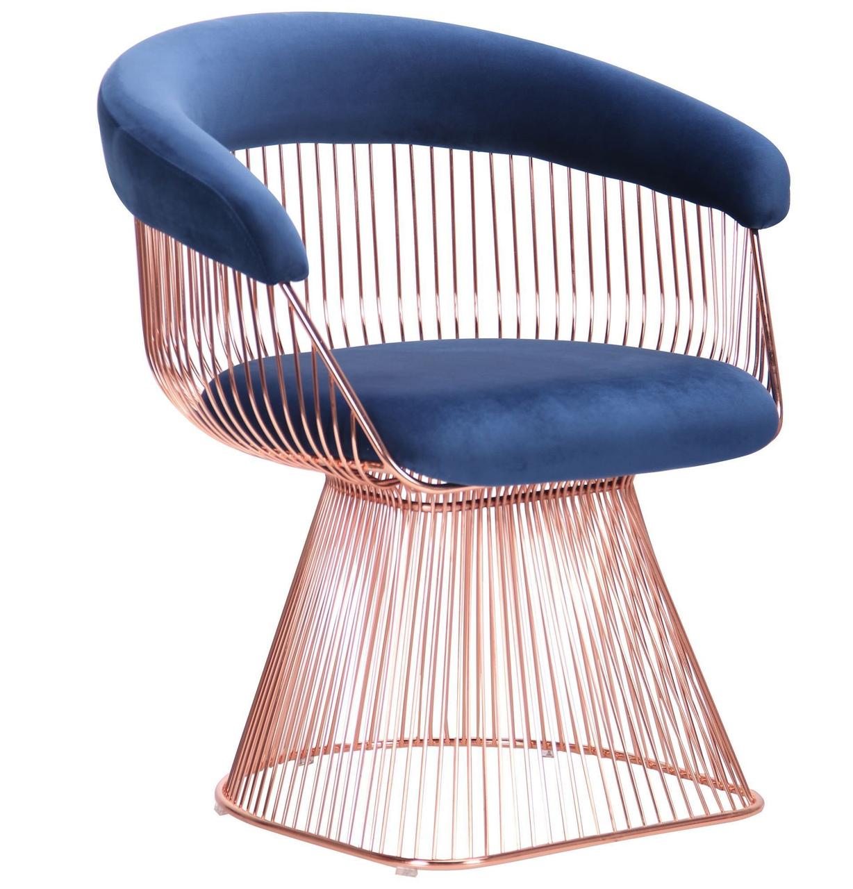 

Кресло Roller, rose gold, royal blue