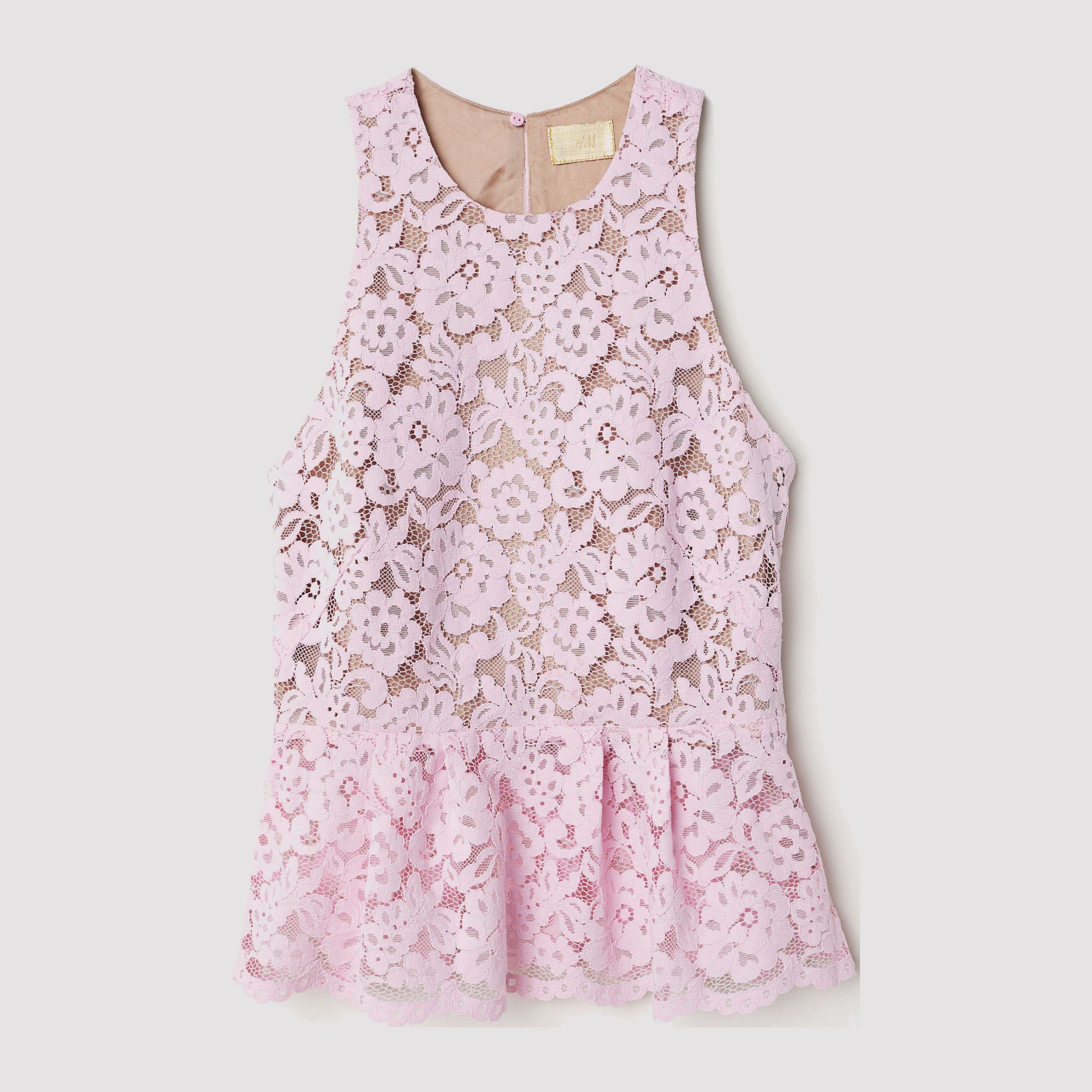 

Топ H&M 6328627-AACQ 36 Розовый с бежевым