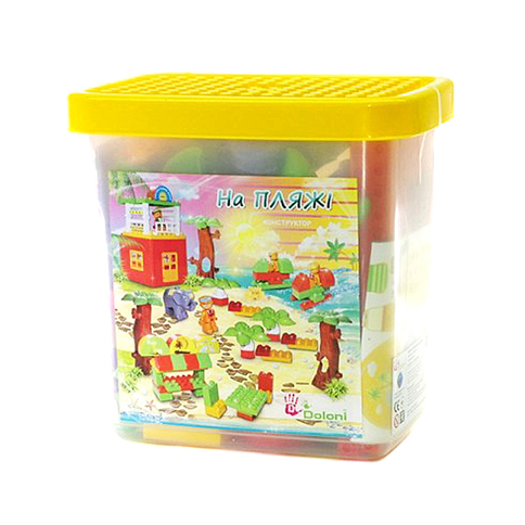 

Конструктор "На пляже" 97 деталей в пластиковом боксе 013888/03 Фламинго