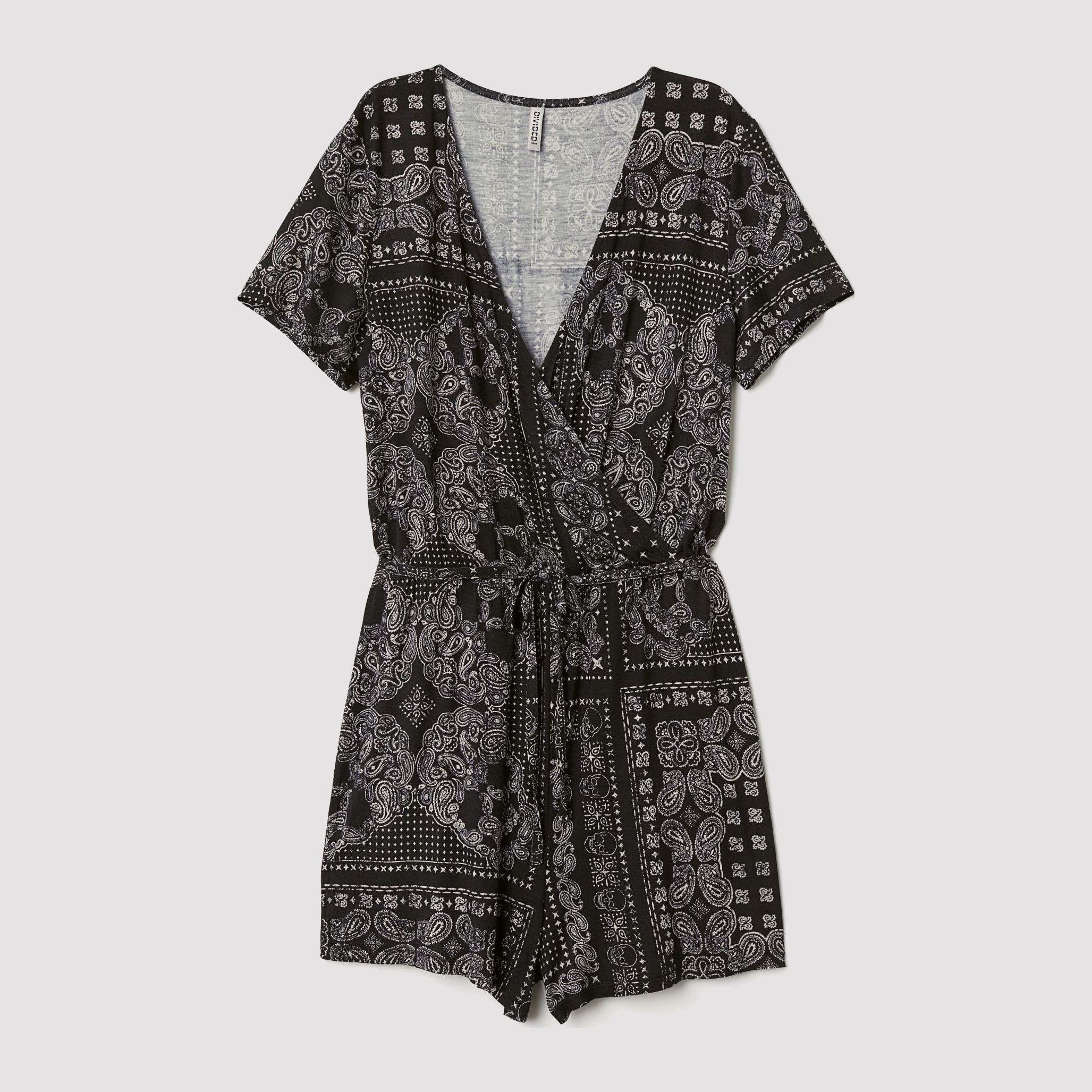

Комбинезон H&M 6723348-ABAD M Черный с бежевым