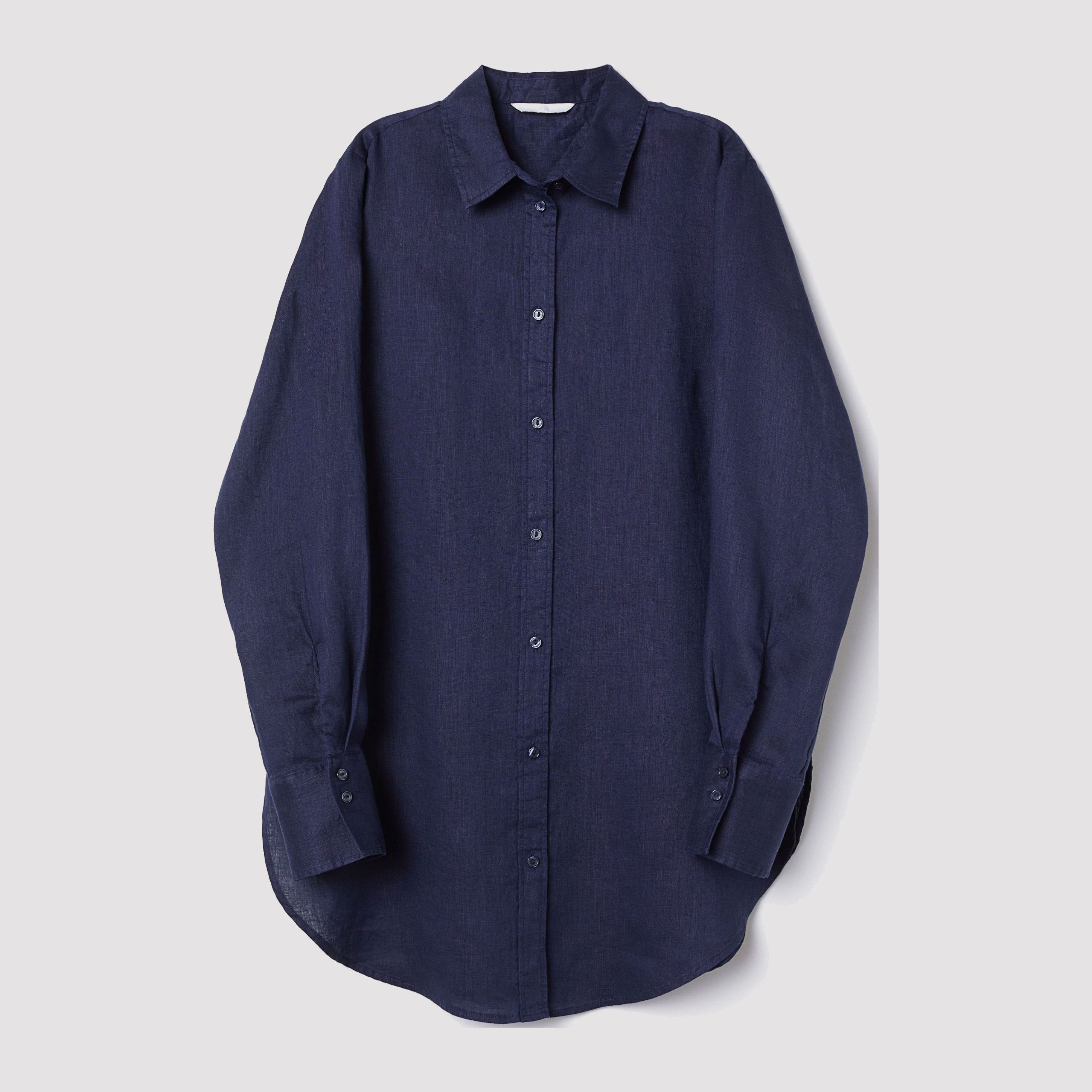 

Рубашка H&M 6236328-AAQJ 40 Темно-синяя