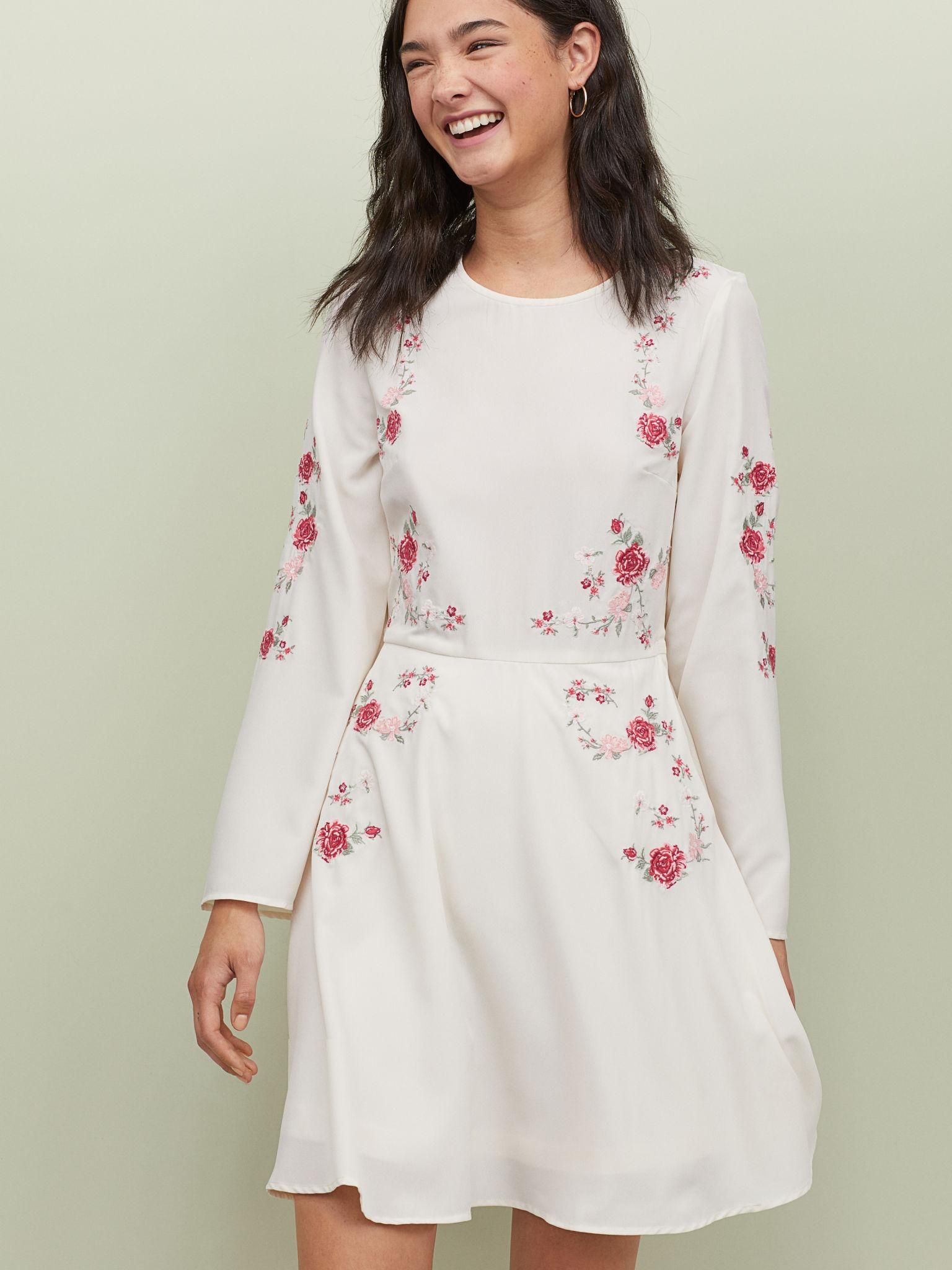 

Платье H&M 6652289-ACKW 38 Молочное