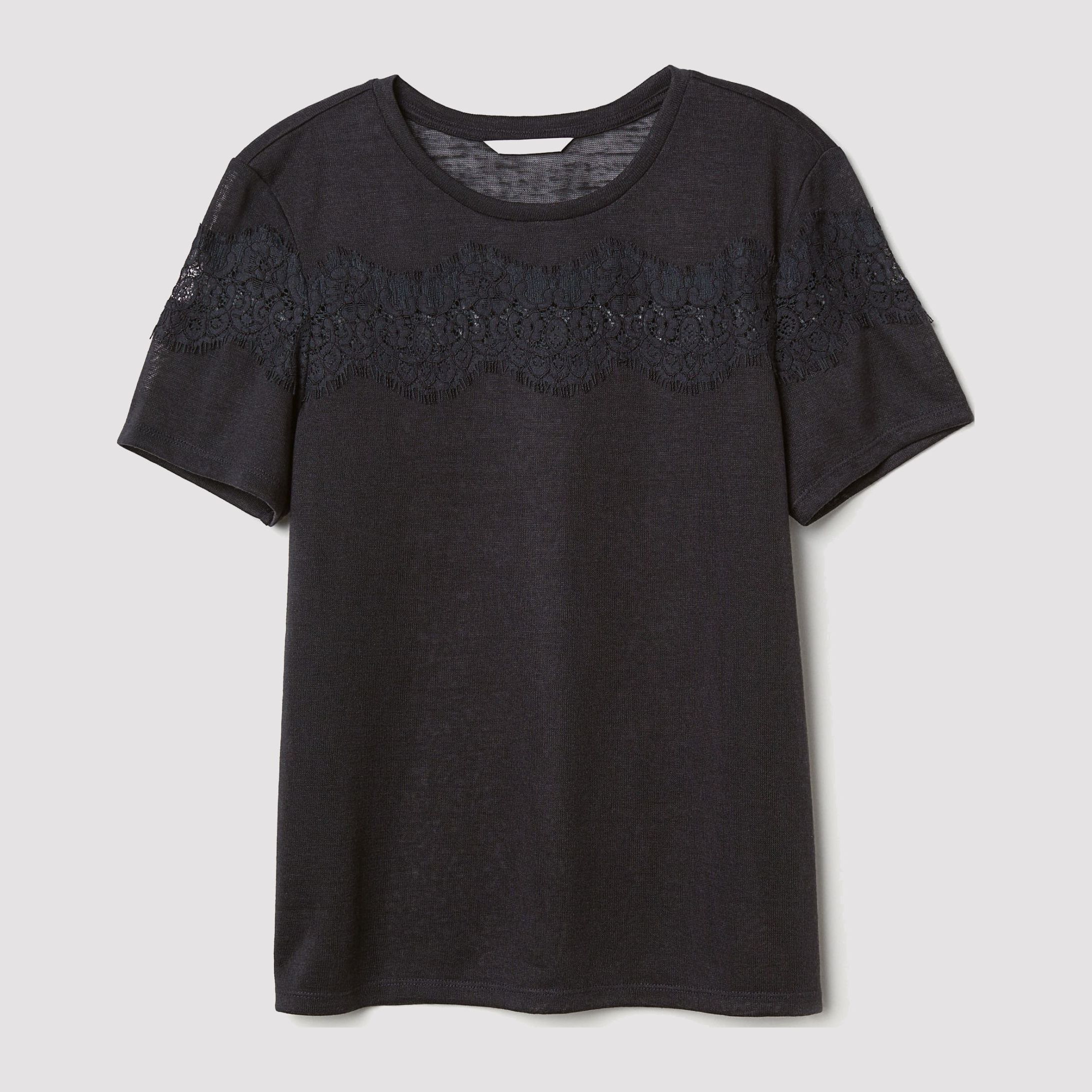 

Футболка H&M 6648368-AAAD M Черная
