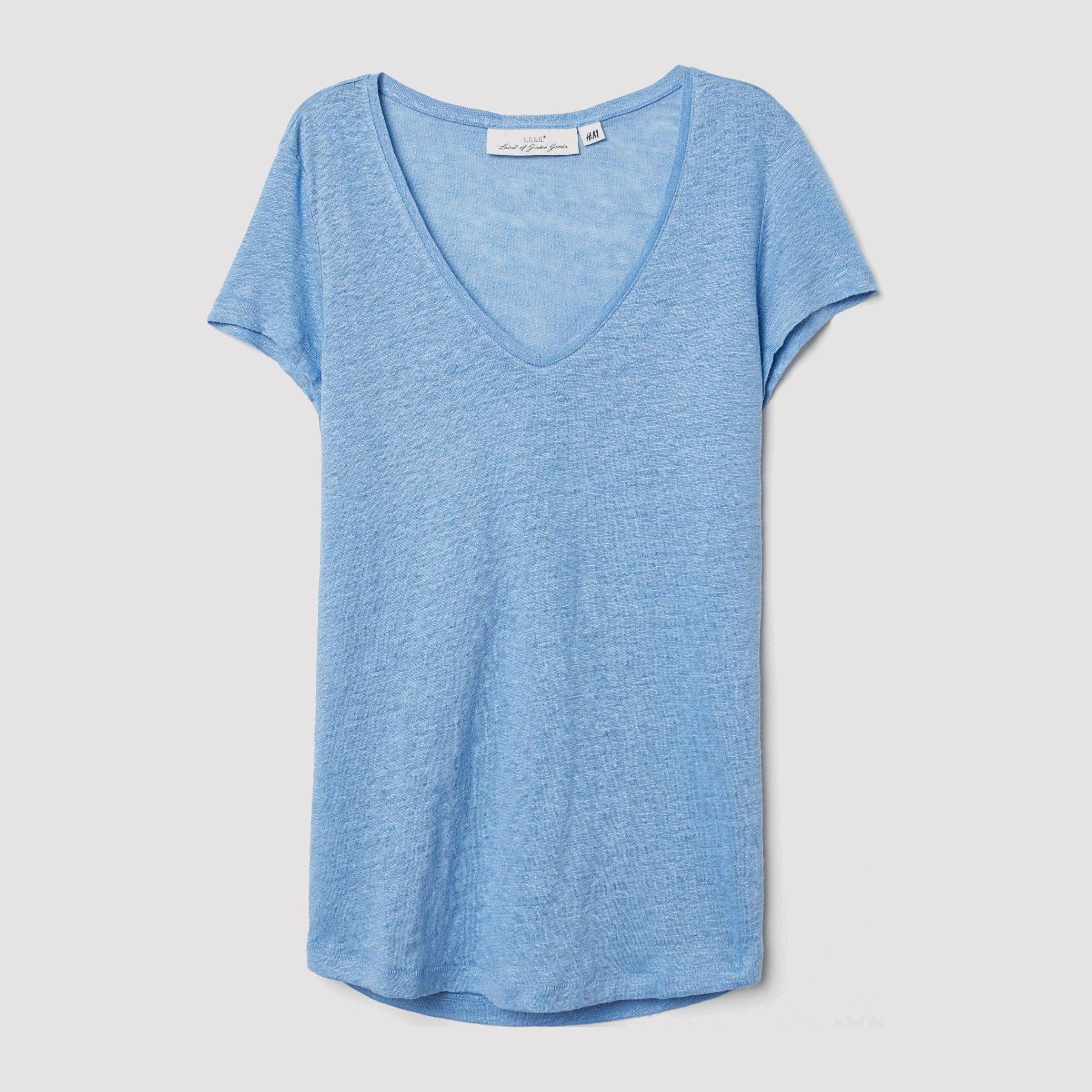 

Футболка H&M 6175348-ACUP S Голубая