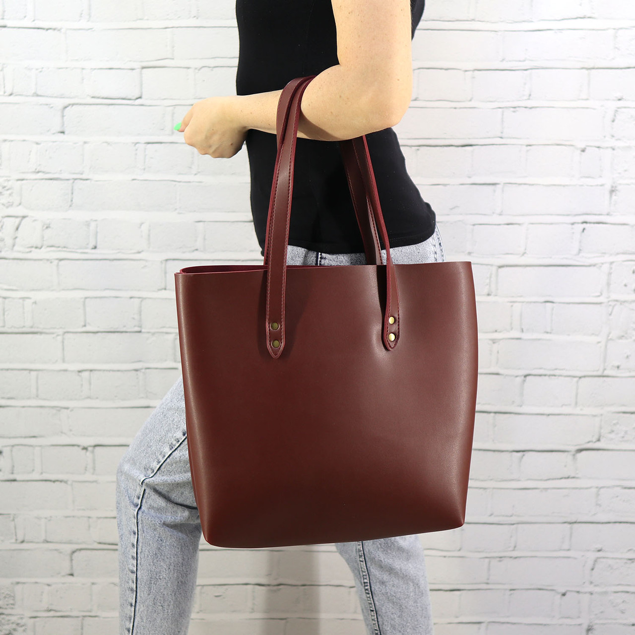 

Сумка Mihey tote бордо из эко кожи 1453405